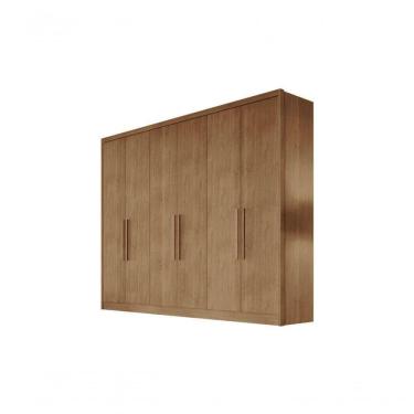 Imagem de Guarda Roupa Casal 6 Portas 4 Gavetas - Messina-cumaru - Móveis Horizonte