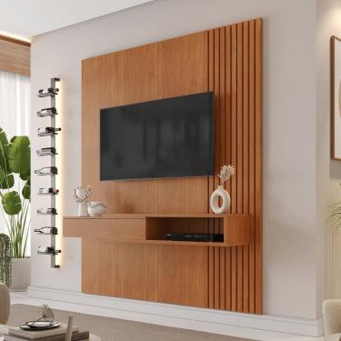 Imagem de Painel para Tv até 65 Polegadas em Mdf Impérium 182cm com Led Naturale