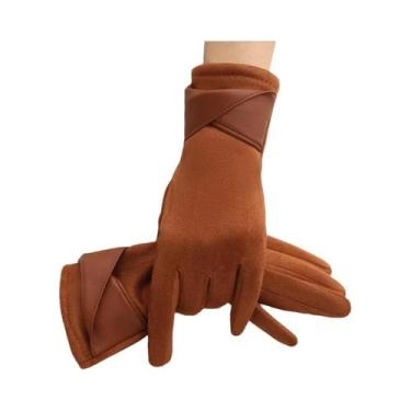 Imagem de Luvas Femininas De Inverno Com Tela Sensível Ao Toque, Estilo Coreano,