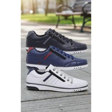 Imagem de Kit 3 Pares Sapatênis Masculino Casual Conforto e Estilo - Congratulat