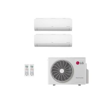 Imagem de Ar-Condicionado Multi Split Inverter LG 30.000 (1x Evap HW 9.000 + 1x Evap HW 24.000) Só Frio 220V