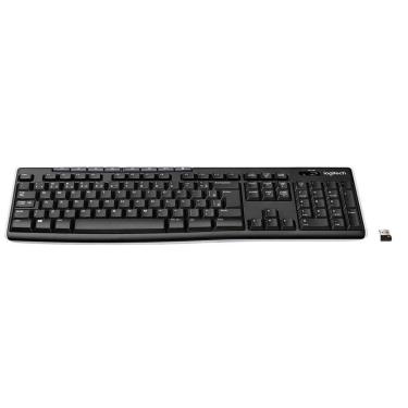 Imagem de Teclado sem fio Logitech K270 com Teclas de Mídia, Conexão USB, Pilhas Inclusas - 920-004427-Unissex