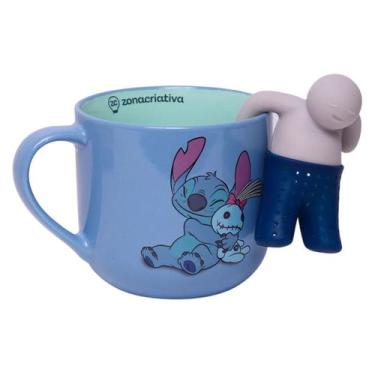 Imagem de Caneca com Infusor 350 ml Stitch Zona Criativa 03483 - Zonacriativa