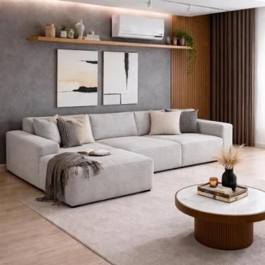 Imagem de Sofá Luma 3 lugares 2,75m com Chaise CompactAir - Balaqui - Balaqui De