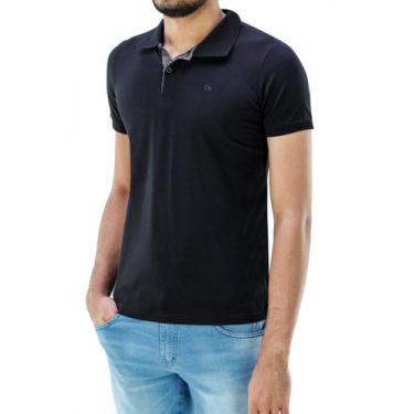 Imagem de Camiseta Polo Ogochi Essencial Slim 007001001 Masculino, Preto, M