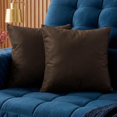 Imagem de Almofadas Kit Plumie. De 45x45cm 2 Uni Velusoft Cama Inbox Café