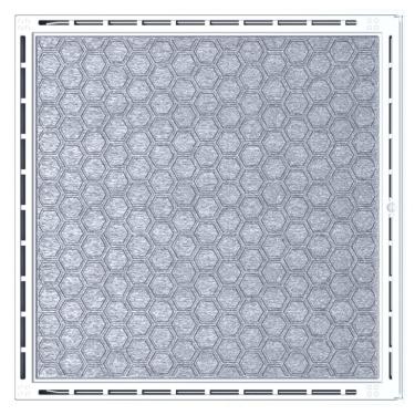Imagem de Alçapão Tampa Casa Maquina Piscina 120x120 Gaveta Deslizante Branco