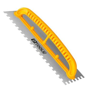 Imagem de Desempenadeira Aço Dentada 12 X 48cm Para Aplicação De Argamassa - Dtools