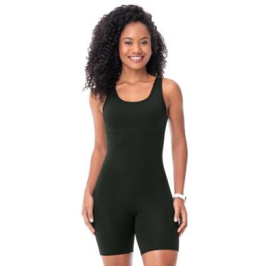 Imagem de Macaquinho Fitness Compression Preto Zee Rucci, GG