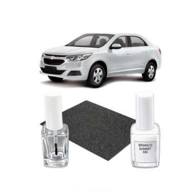Imagem de Tinta Tira Risco Automotiva Branco Summit GM Onix Joy Cruze -, Cobalt