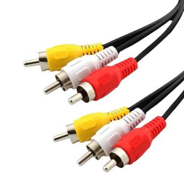 Imagem de Cabo 3 RCA Macho - 3 RCA Macho 1,8Metros GV CBD.785