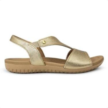 Imagem de Sandália Usaflex Feminina Elástico em Couro Casual R18083-Feminino