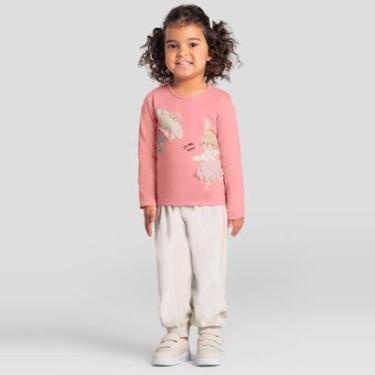 Imagem de Blusa infantil menina coelhinho com glitter Brandili-Feminino
