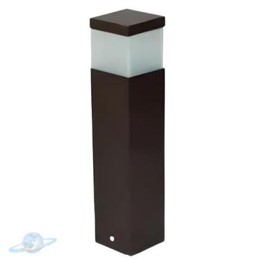 Imagem de Luminária Poste Balizador Marrom Para Jardim 30cm E27 - Unity Hope