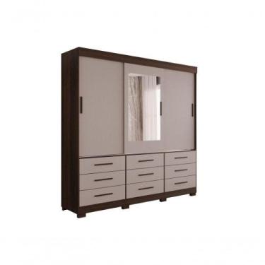 Imagem de Guarda Roupa Guarda-roupa New Star 3 Portas 9 Gavetas Savana-off White