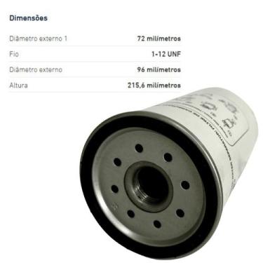 Imagem de Filtro Racor Separador D'Agua Cummins Mwm H357WK Hengst