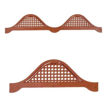 Imagem de 6 Passarinheira Aberta Para Telha Eternit Brasilit Marrom - Wlplast