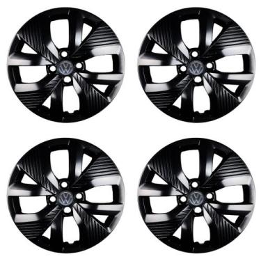 Imagem de Jogo 4 Calota 15 Black Piano Polo Track 2021 2022 2023 2024 - Garagem 