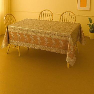 Imagem de Toalha De Mesa Metalizada Realeza Rolo 1,37x20m Vinil PVC - Plast.co