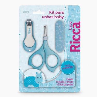 Imagem de Kit para Unhas Ricca Baby Azul Cód:1657 - BELLIZ COMPANY