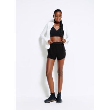 Imagem de Shorts Esportivo Feminino Texturizado Easy Care - Hering, XP, Preto