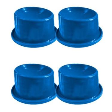 Imagem de Combo 4 Comedouro Ergonômico Filhote 80mL Mypetone - Azul