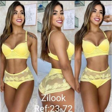 Imagem de kit com 10 conjunto de lingerie (calcinha e sutiã) + 4 calcinha de alg