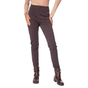Imagem de Calça Legging Feminina Giraffe Cintura Alta Marrom Escuro-Feminino