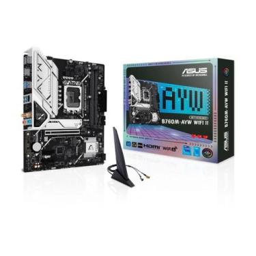 Imagem de Placa Mãe ASUS B760M-AYW WIFI II, Intel LGA 1700, mATX, DDR5, Wi-fi 6,