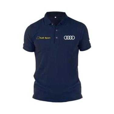 Imagem de Camiseta Polo Casual De Algodão Para Homens Motorsport Audi Sport RS S