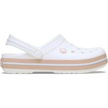 Imagem de Sandália Crocs Crocband White/Pink Caramel-Unissex