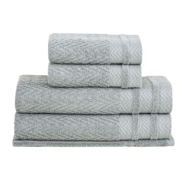 Imagem de Jogo Toalhas Banho Buddemeyer 5p Soul Extra Soft Cinza