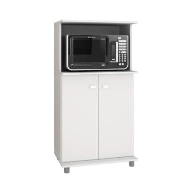 Imagem de Balcão Multiuso com 2 Portas e 1 Nicho BL3307 Branco Tecnomobili