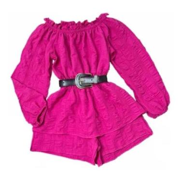 Imagem de Macacão Vestido Infantil Blogueirinha Lançamento Moda Luxo - Job