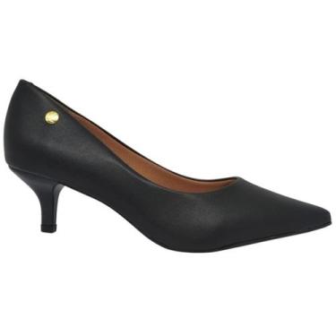 Imagem de Sapato Scarpin Feminino Casual Social Bico Fino Salto Baixo Vizzano 11
