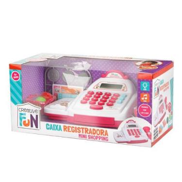Imagem de Creative Fun Caixa Registradora Mini Shopping Rosa - Multikids