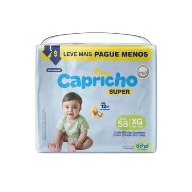 Imagem de Fralda Descartavel Infantil Capricho Super Tubos Magico XG 58 unidades