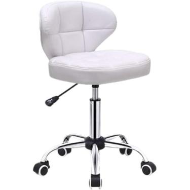 Imagem de Cadeira de mesa do escritório em casa, cadeira de computador giratória executiva ajustável em altura com rodas rolantes, cadeira giratória sem braço, 40 * 34 * 73-87cm,#2
