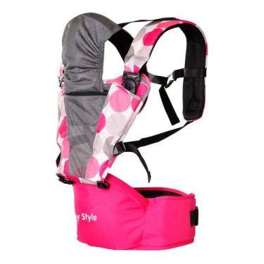 Imagem de Canguru Ergonômico Hipseat Baby Style Confortável e Seguro para Bebês 
