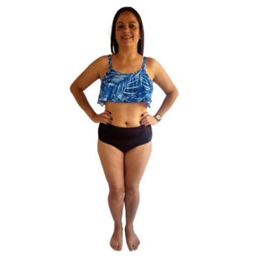 Imagem de Biquíni Cropped Plus Size AVULSO  Até O 54 Praia, Piscina, Barato - St