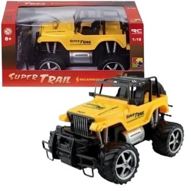 Imagem de Carrinho de Controle Remoto Jeep Amarelo 7 Funções Cks, 1 unidade