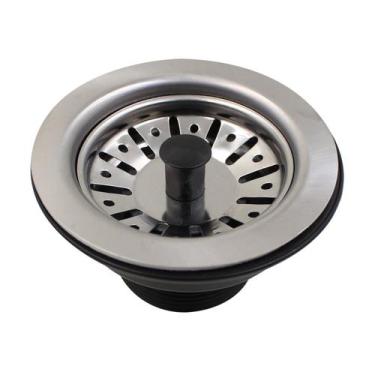 Imagem de Válvula de Escoamento 3-1/2" Americana Grascan Incolor/Inox/ABS Preto