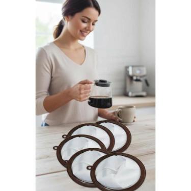 Imagem de 5 Filtros Café Permanentes N103 - Economize e Saboreie - Congratulatio