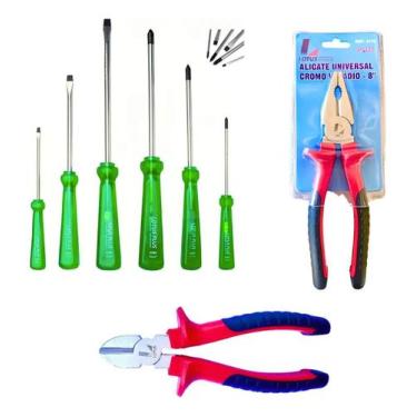 Imagem de Jogo Ferramenta Kit Alta Qualidade 8 Peças Profissional - Lotus Ferram