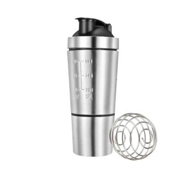 Imagem de Coqueteleira Shaker Academia 900ml Com Divisória Misturador - GDR