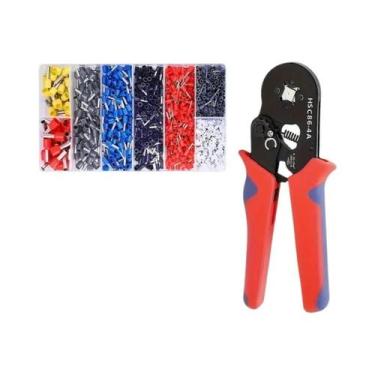 Imagem de Alicate Crimpador HSC8 6-4mm 23-7AWG Para Terminais Tubulares De Fio -