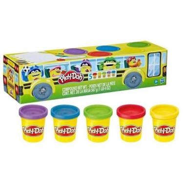 Imagem de Massa Modelar - Play Dooh Volta as Aulas 5 Potes HASBRO