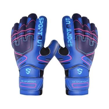Imagem de Luvas De Goleiro Para Jovens E Adultos Com Forte Aderência, Látex De 4