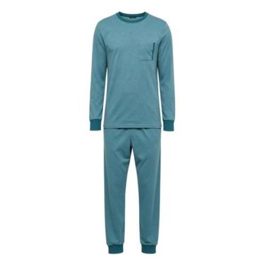 Imagem de Pijama Longo Bela Notte 10011810 Masculino Com Bolsos Dual Soft T. P/G