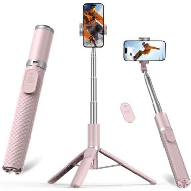 Imagem de Trípode y Palo Selfie Vimose de 62 pulgadas para iPhone (Rosado)